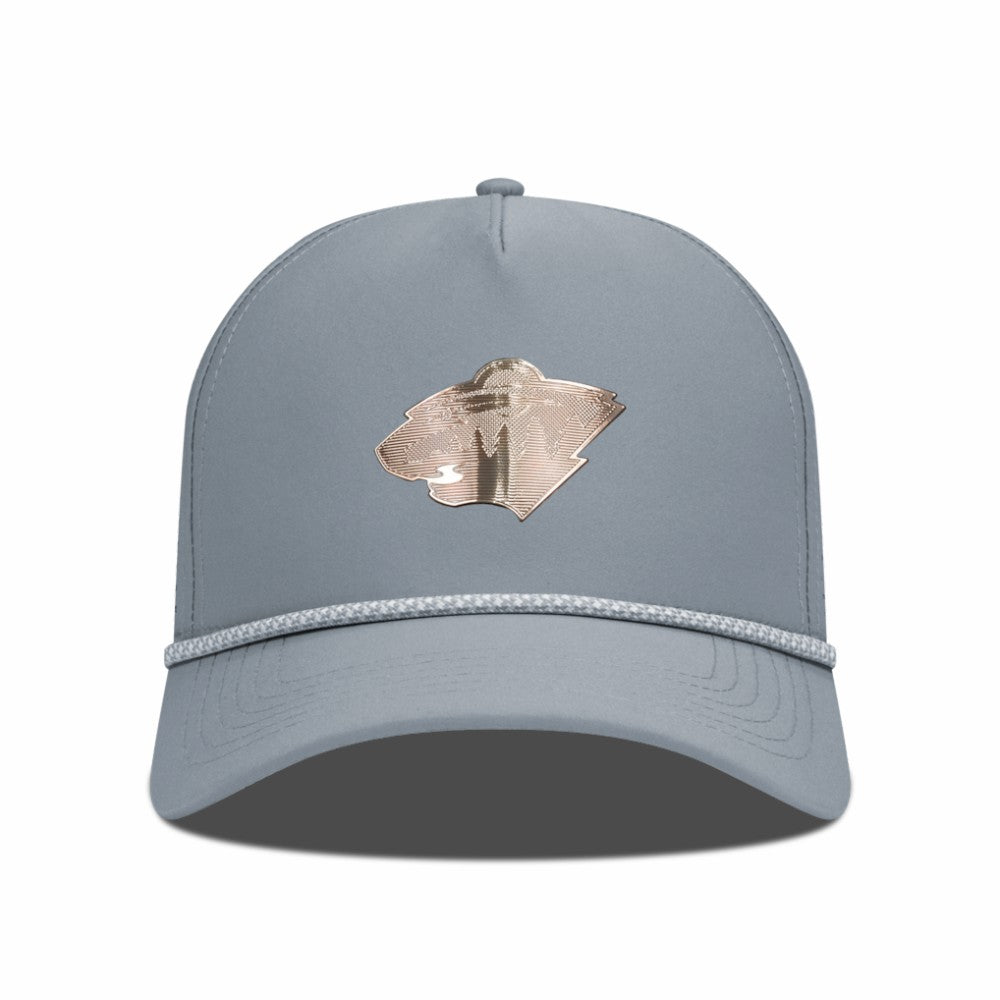 Minnesota Wild - Levelwear Gordon Copper Insignia Vented Adjustable Hat Gray