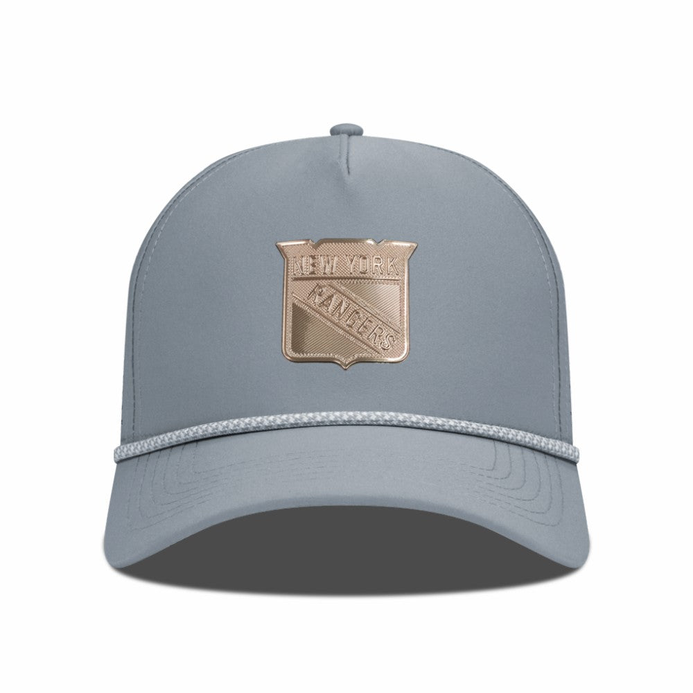 New York Rangers Levelwear Gordon Copper Insignia Vented Adjustable Hat Gray