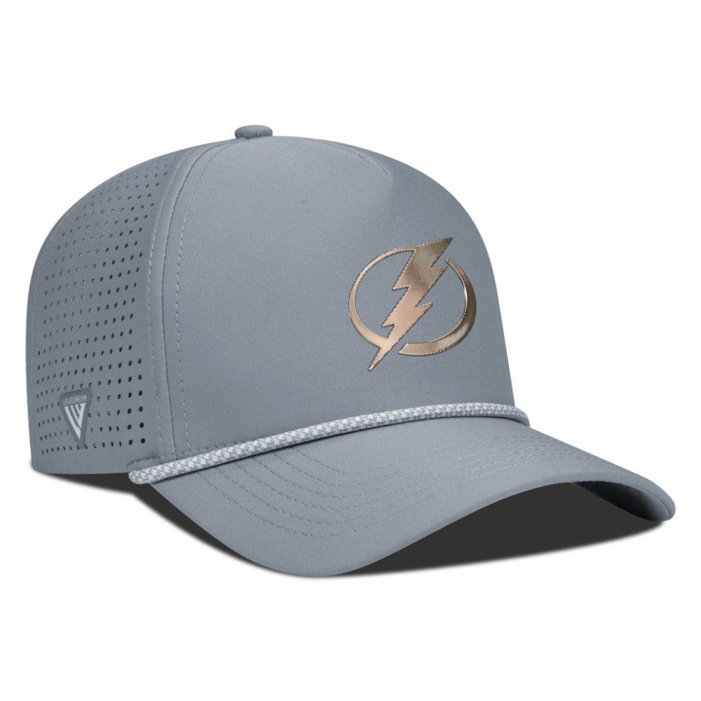 Tampa Bay Lightning - Levelwear Gordon Copper Insignia Vented Adjustable Hat Gray