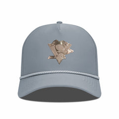 Pittsburgh Penguins Levelwear Gordon Copper Insignia Vented Adjustable Hat Gray