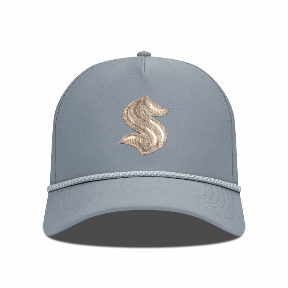 Seattle Kraken Levelwear Gordon Copper Insignia Vented Adjustable Hat Gray