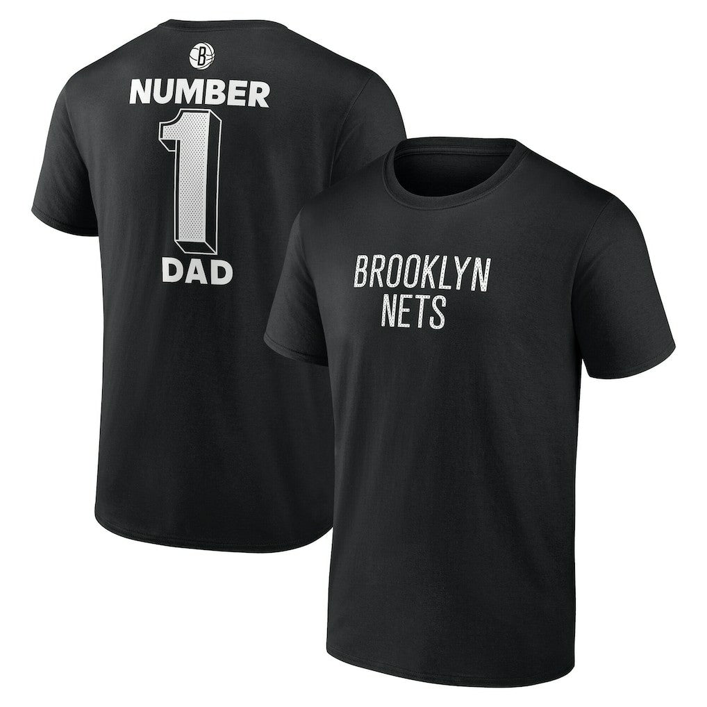 NBA - Brooklyn Nets #1 Dad Jersey T-Shirt - Black