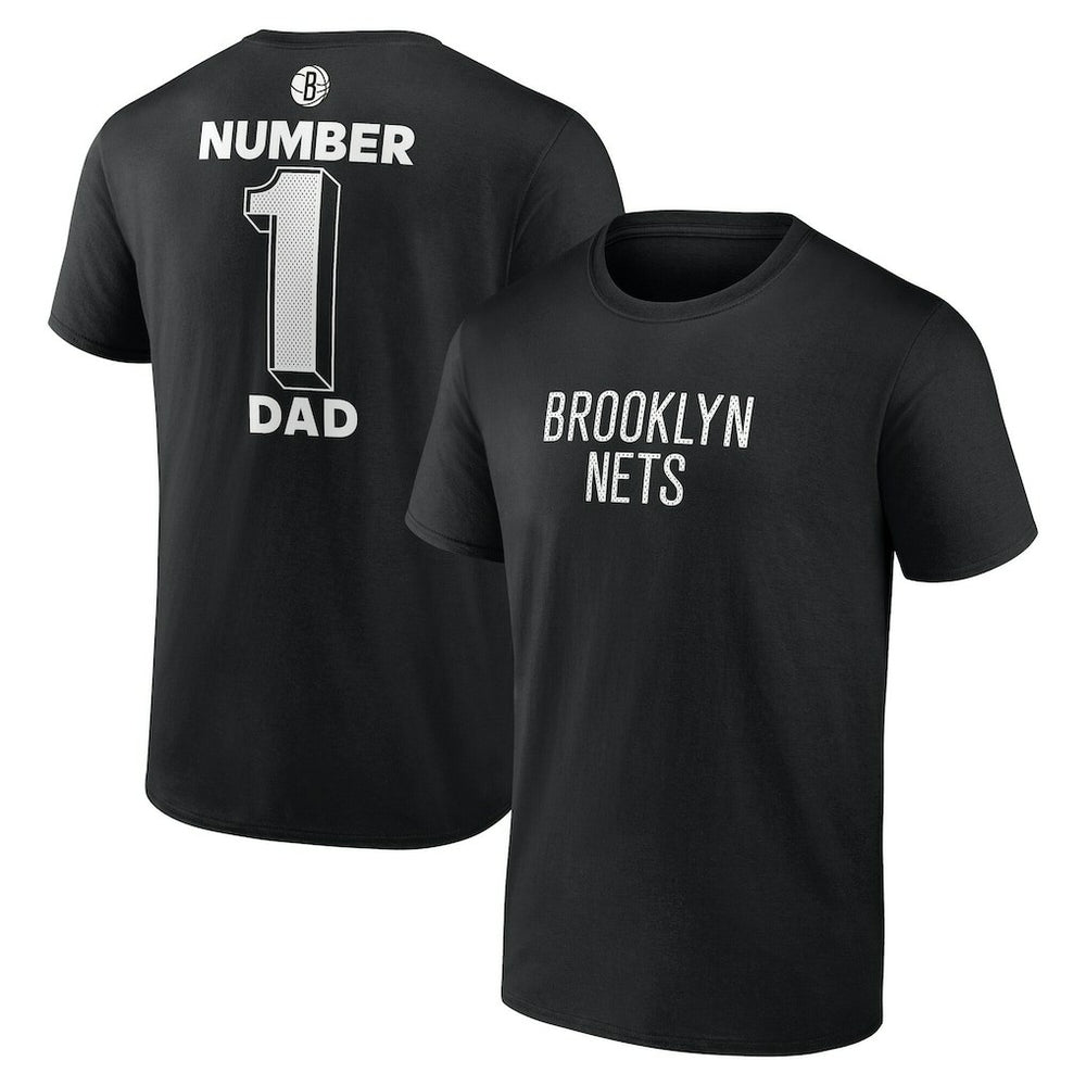 NBA - Brooklyn Nets #1 Dad Jersey T-Shirt - Black