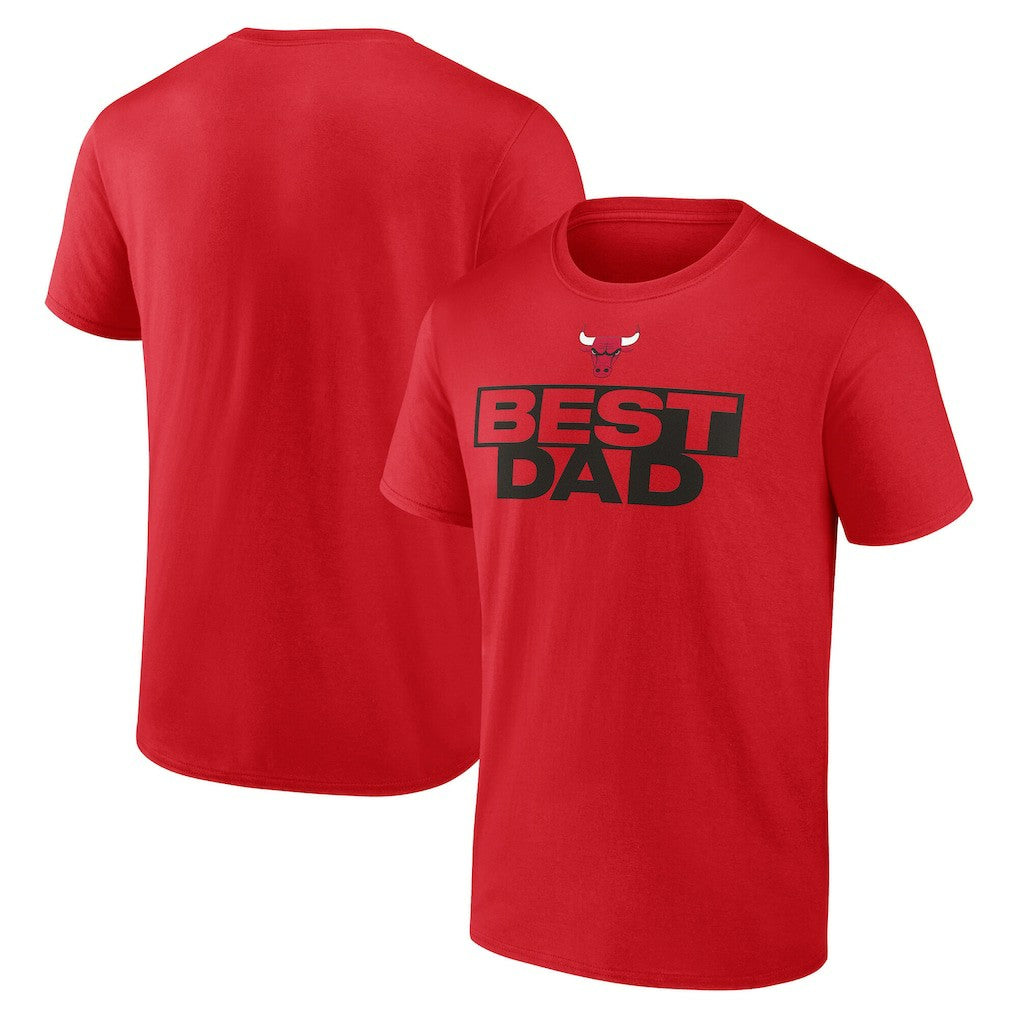 NBA - Chicago Bulls Greatest Dad T-Shirt - Red