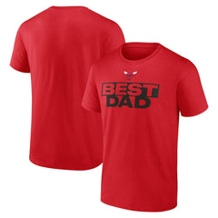 NBA - Chicago Bulls Greatest Dad T-Shirt - Red