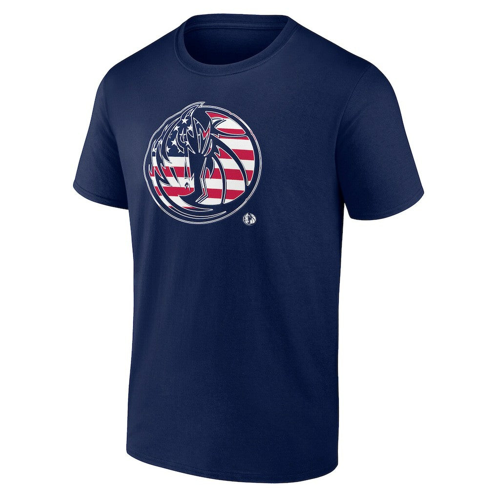 NBA - Dallas Mavericks Flag Logo T-Shirt - Navy