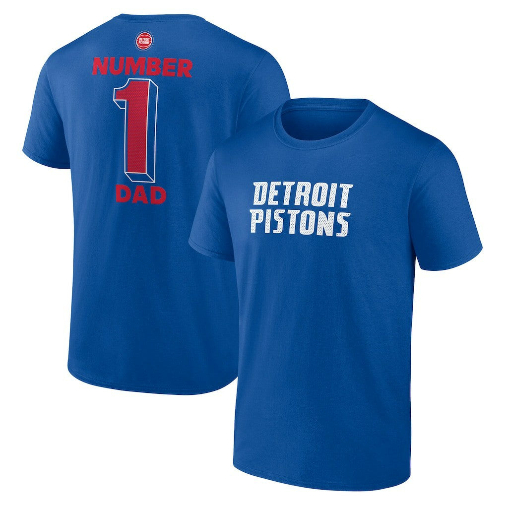 NBA - Detroit Pistons #1 Dad Jersey T-Shirt - Blue