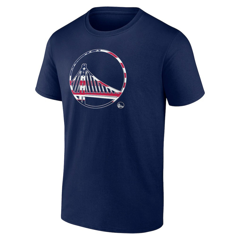 NBA - Golden State Warriors Flag Logo T-Shirt - Navy