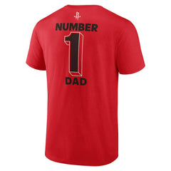 NBA - Houston Rockets #1 Dad Jersey T-Shirt - Red