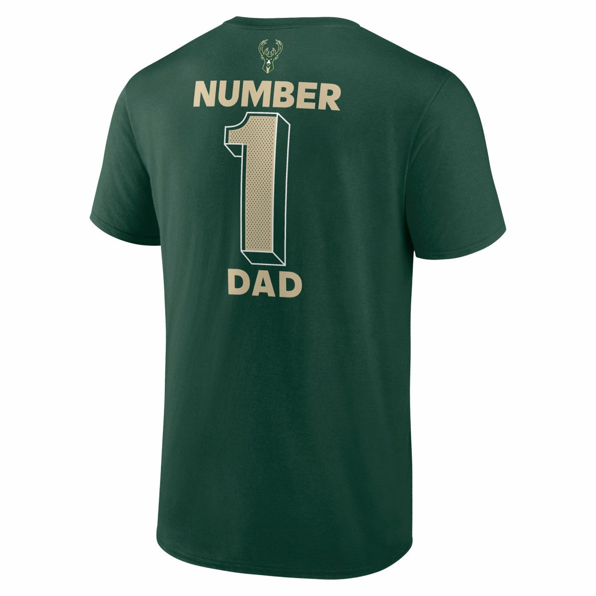 NBA - Milwaukee Bucks #1 Dad Jersey T-Shirt - Hunter Green