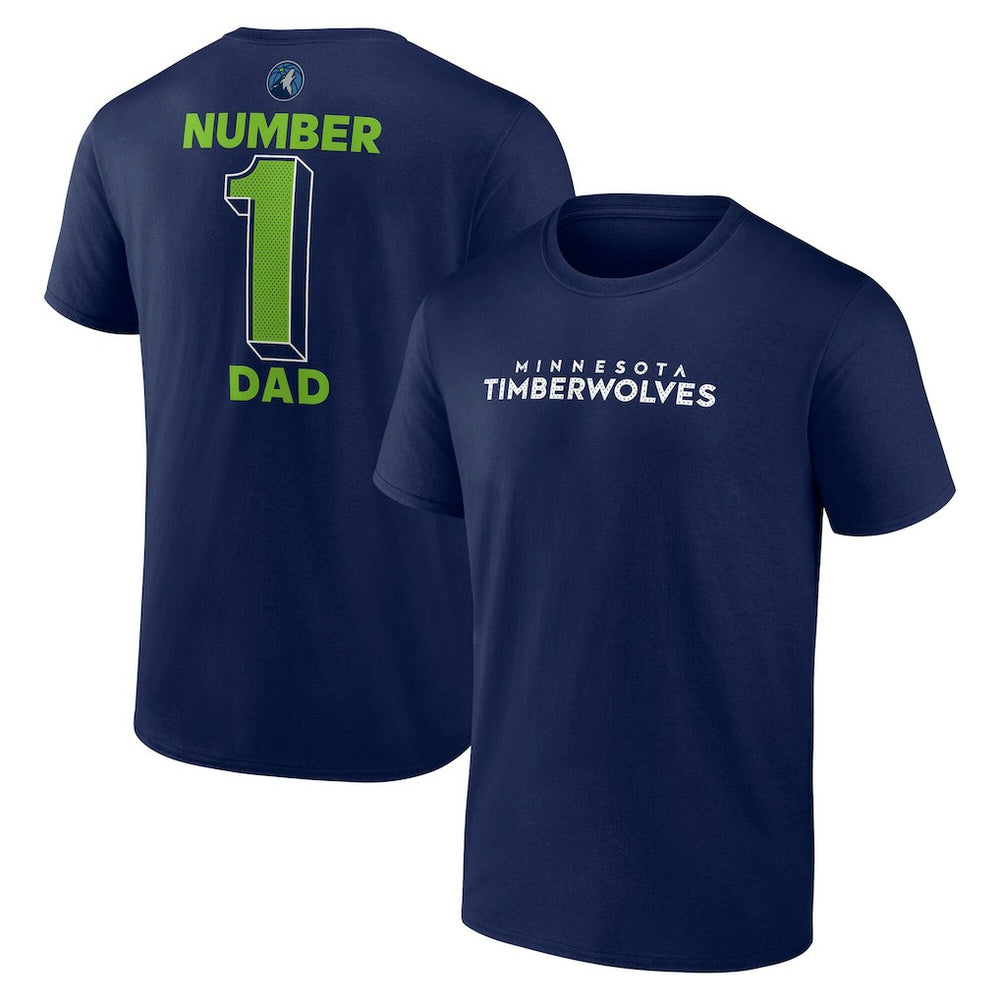NBA - Minnesota Timberwolves #1 Dad Jersey T-Shirt - Navy