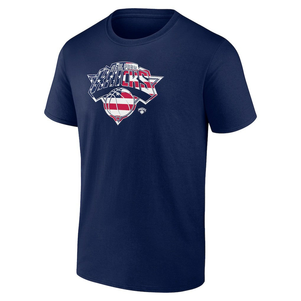 NBA - New York Knicks Flag Logo T-Shirt - Navy