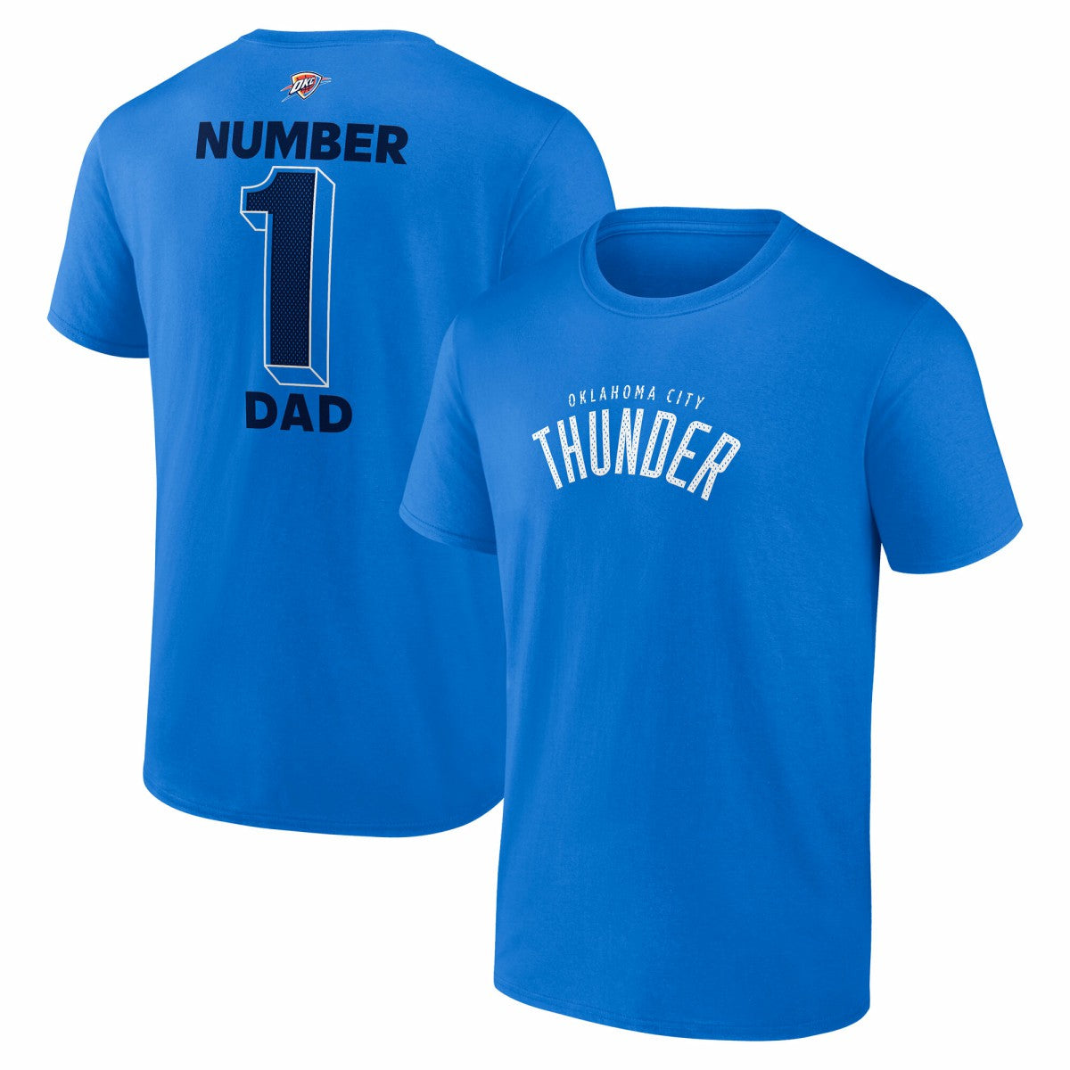 NBA - Oklahoma City Thunder #1 Dad Jersey T-Shirt - Blue