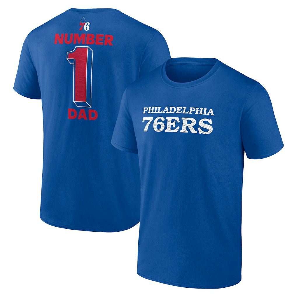 NBA - Philadelphia 76ers #1 Dad Jersey T-Shirt - Royal