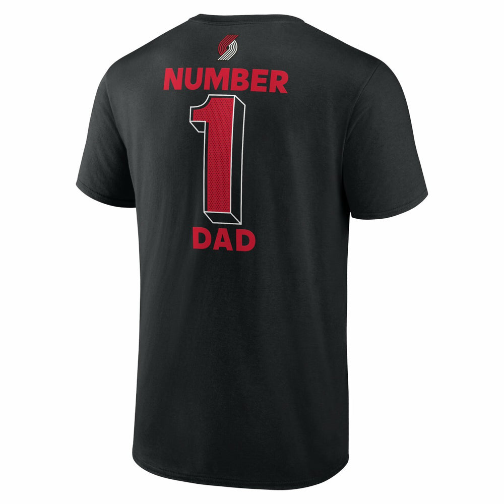 NBA - Portland Trail Blazers #1 Dad Jersey T-Shirt - Black
