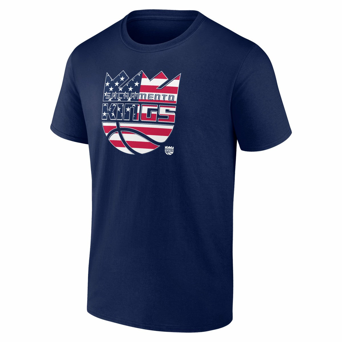 NBA - Sacramento Kings Flag Logo T-Shirt - Navy