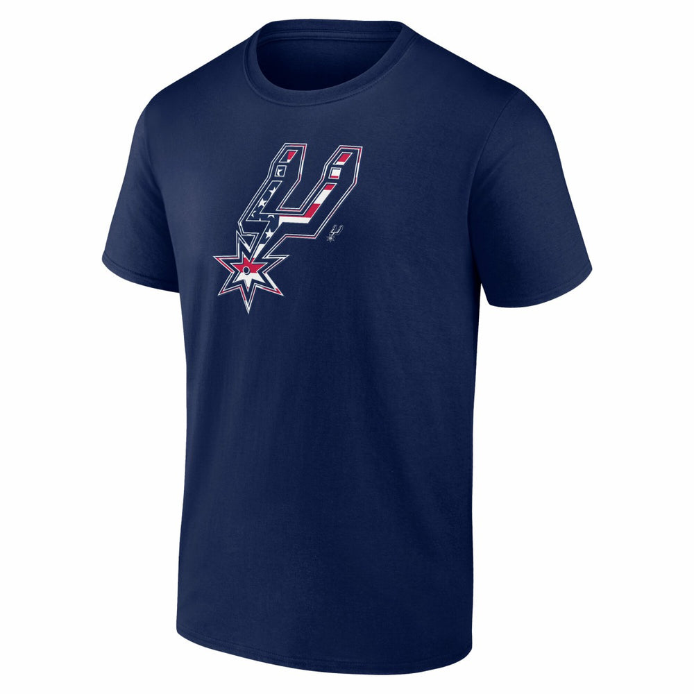 NBA - San Antonio Spurs Flag Logo T-Shirt - Navy