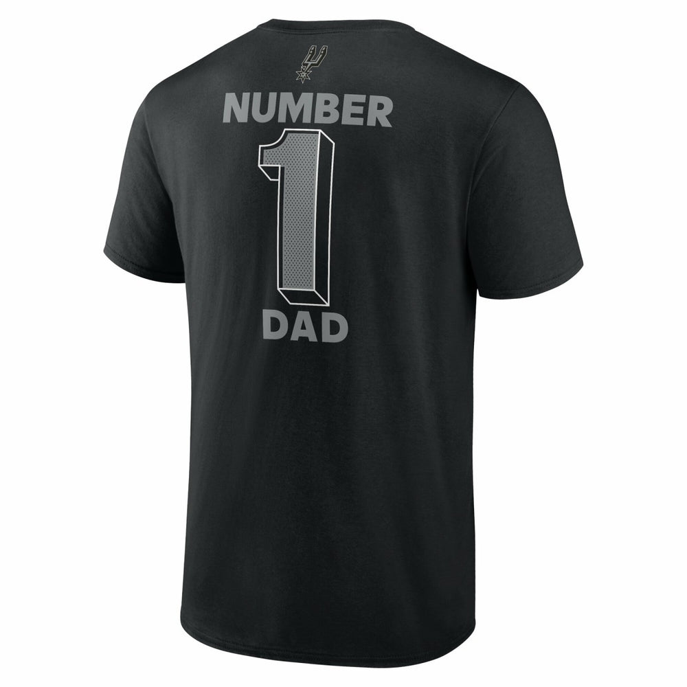 NBA - San Antonio Spurs #1 Dad Jersey T-Shirt - Black