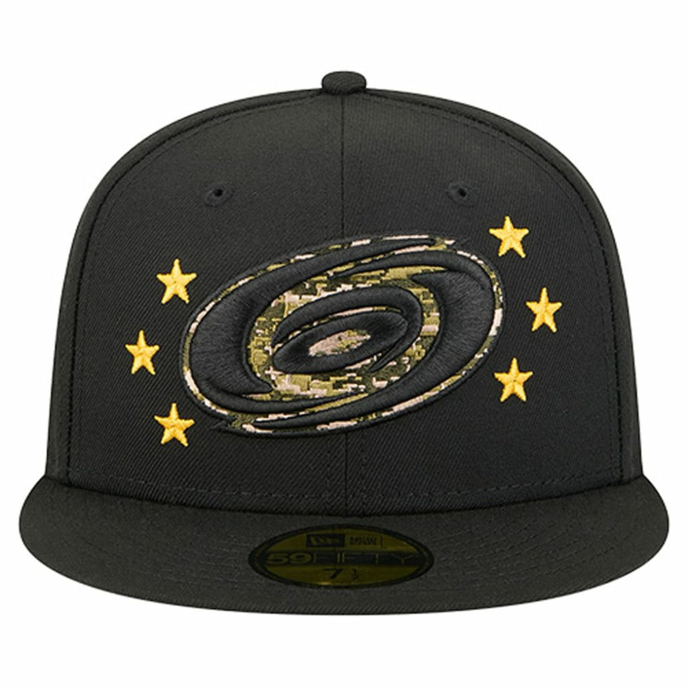 Carolina Hurricanes - New Era Military Appreciation Digital Camo Stars 59FIFTY Fitted Hat Black