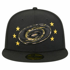 Carolina Hurricanes - New Era Military Appreciation Digital Camo Stars 59FIFTY Fitted Hat Black