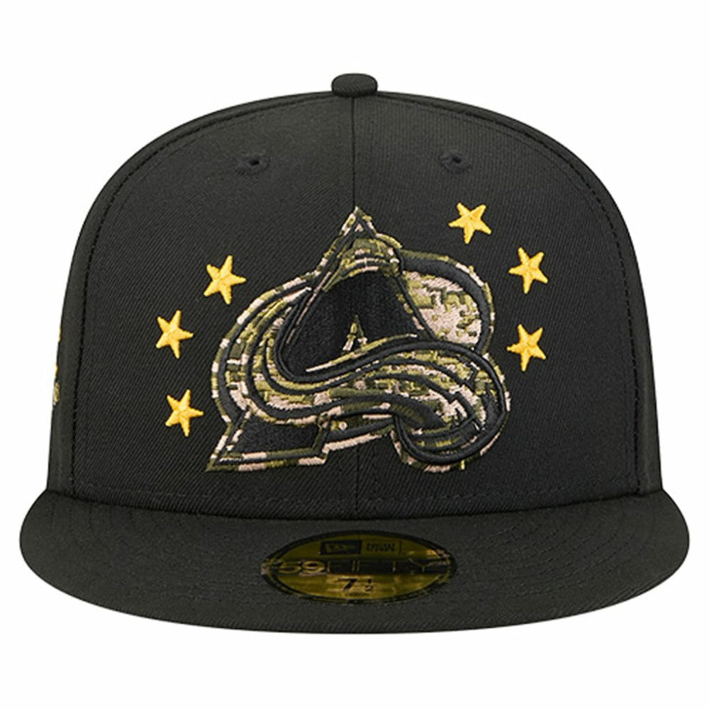 Colorado Avalanche - New Era Military Appreciation Digital Camo Stars 59FIFTY Fitted Hat Black