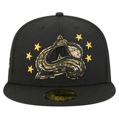Colorado Avalanche - New Era Military Appreciation Digital Camo Stars 59FIFTY Fitted Hat Black