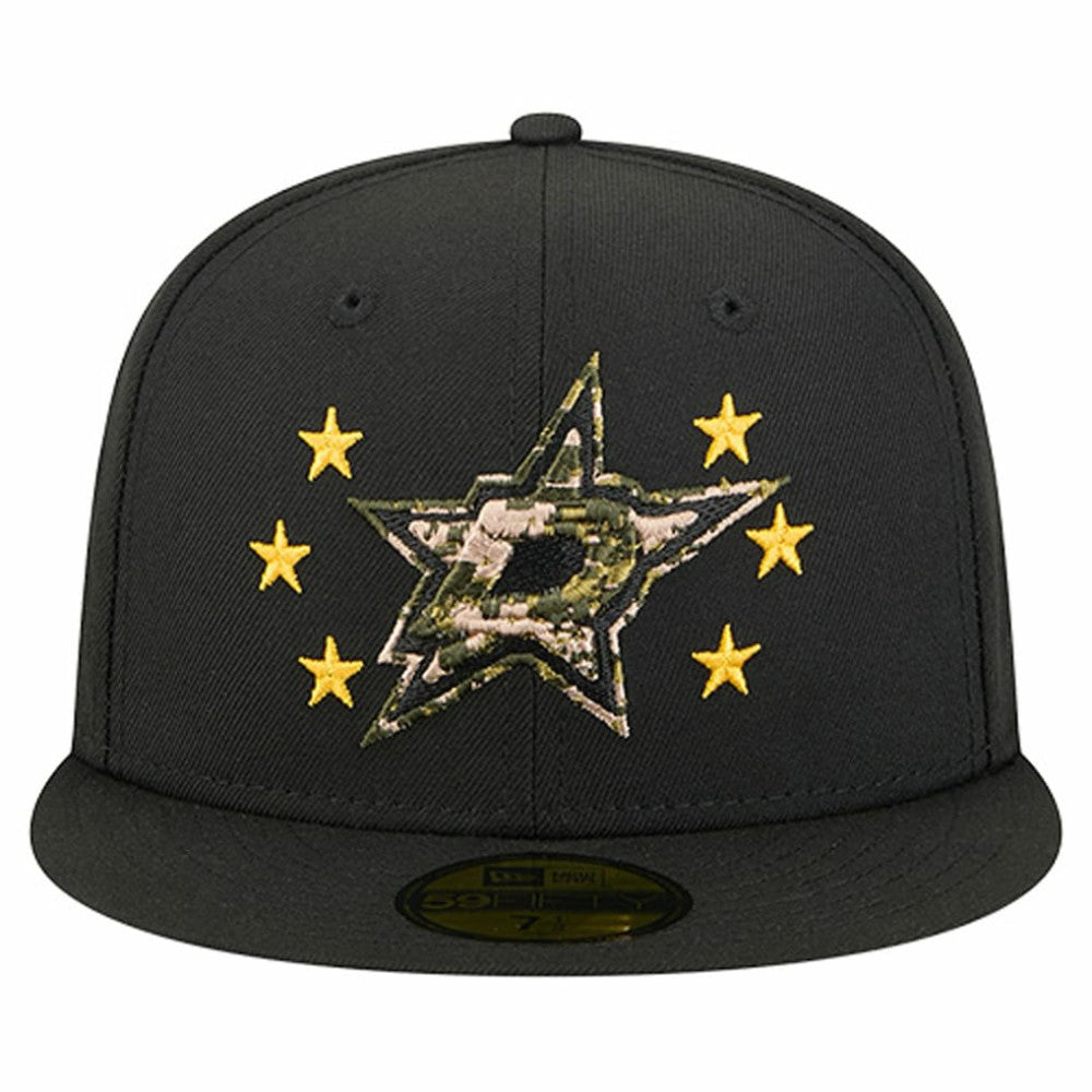Dallas Stars - New Era Military Appreciation Digital Camo Stars 59FIFTY Fitted Hat Black