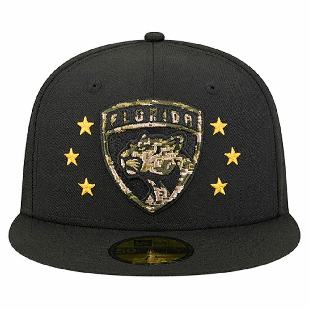 Florida Panthers - New Era Military Appreciation Digital Camo Stars 59FIFTY Fitted Hat Black
