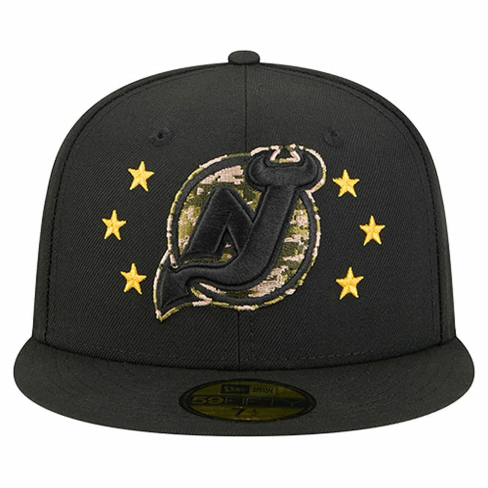 New Jersey Devils - New Era Military Appreciation Digital Camo Stars 59FIFTY Fitted Hat Black