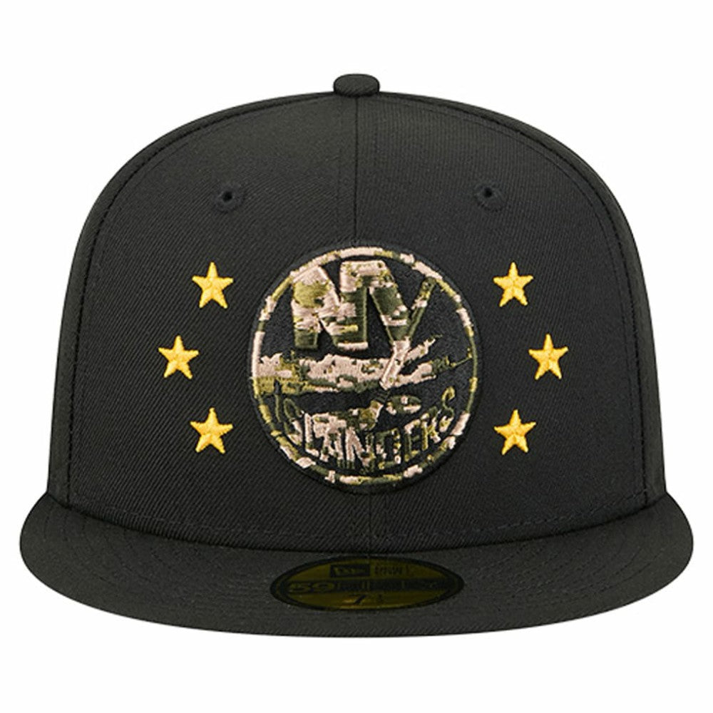 New York Islanders - New Era Military Appreciation Digital Camo Stars 59FIFTY Fitted Hat Black