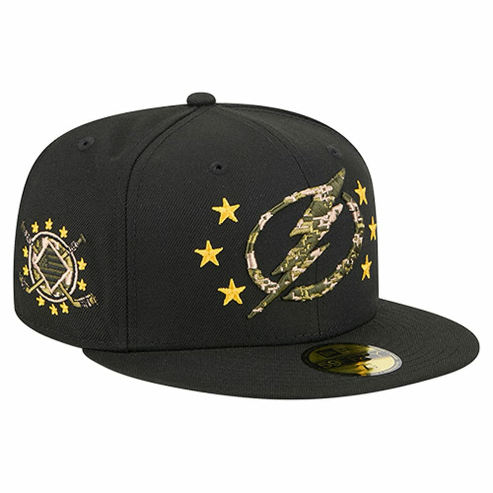 Tampa Bay Lightning - New Era Military Appreciation Digital Camo Stars 59FIFTY Fitted Hat Black