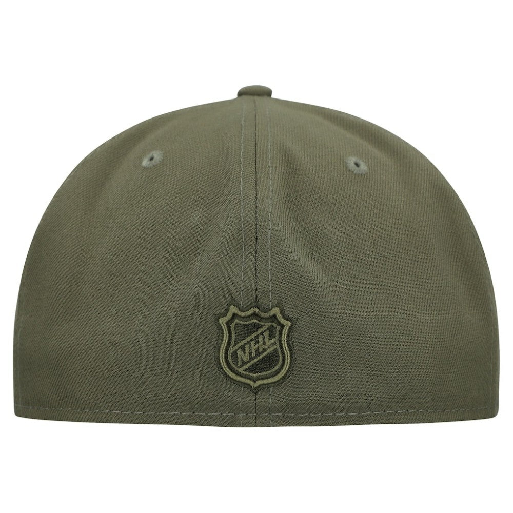 Minnesota Wild - New Era Military Appreciation Flag 59FIFTY Fitted Hat Olive