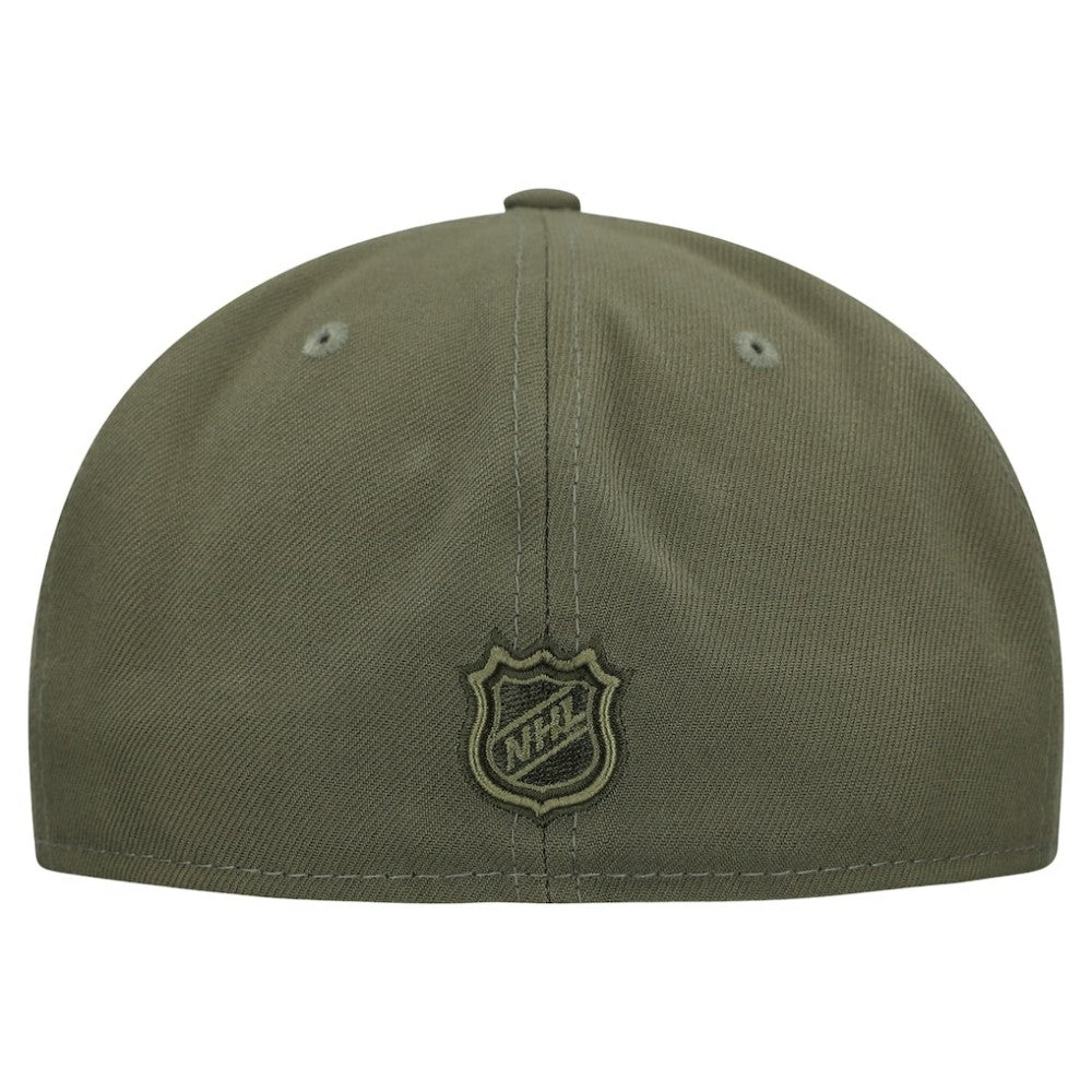 Detroit Red Wings - New Era Military Appreciation Flag 59FIFTY Fitted Hat Olive