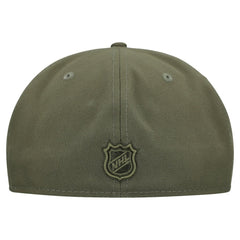 Pittsburgh Penguins New Era Military Appreciation Flag 59FIFTY Fitted Hat Olive