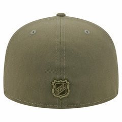 New York Rangers New Era Military Appreciation Flag 59FIFTY Fitted Hat Olive