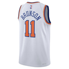 Nike - Jalen Brunson New York Knicks Unisex Swingman Jersey - Association Edition - White