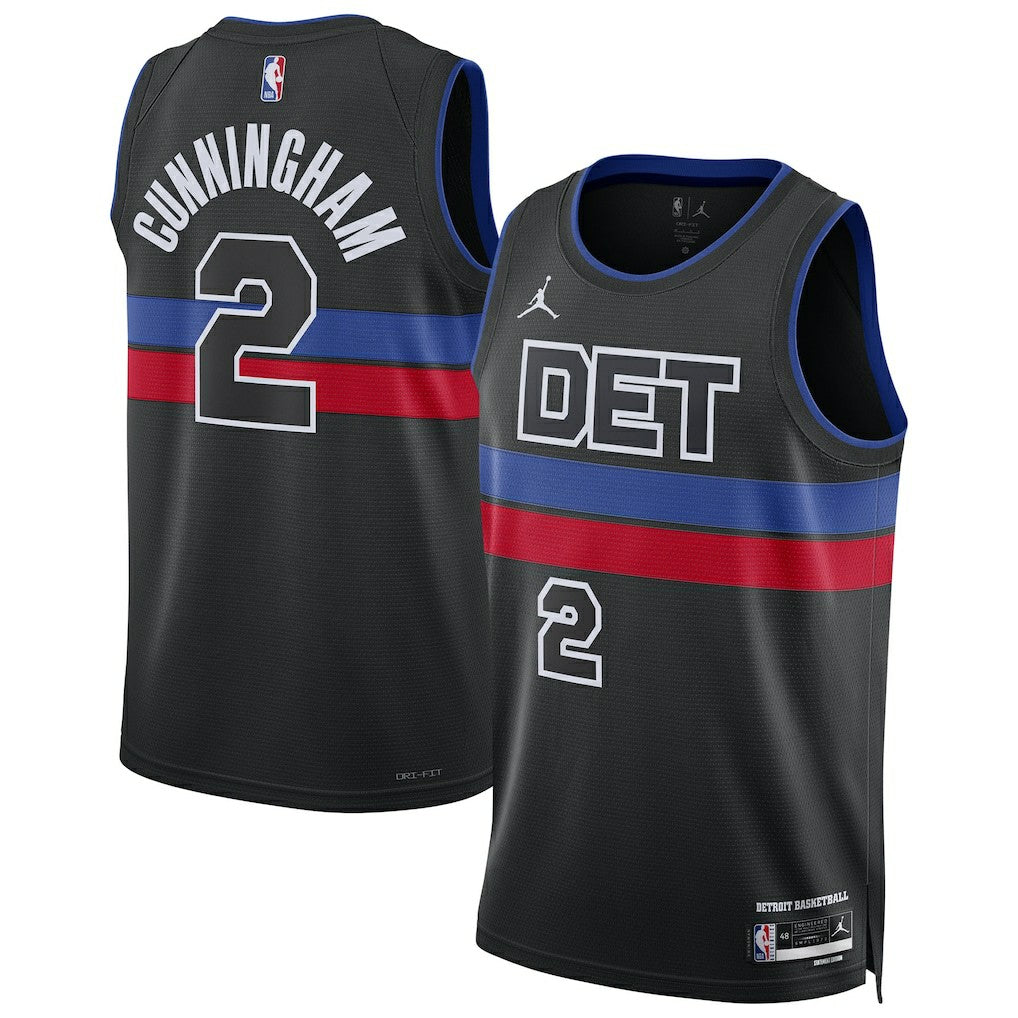 Nike - Cade Cunningham Detroit Pistons Unisex Swingman Jersey - Statement Editi- Black