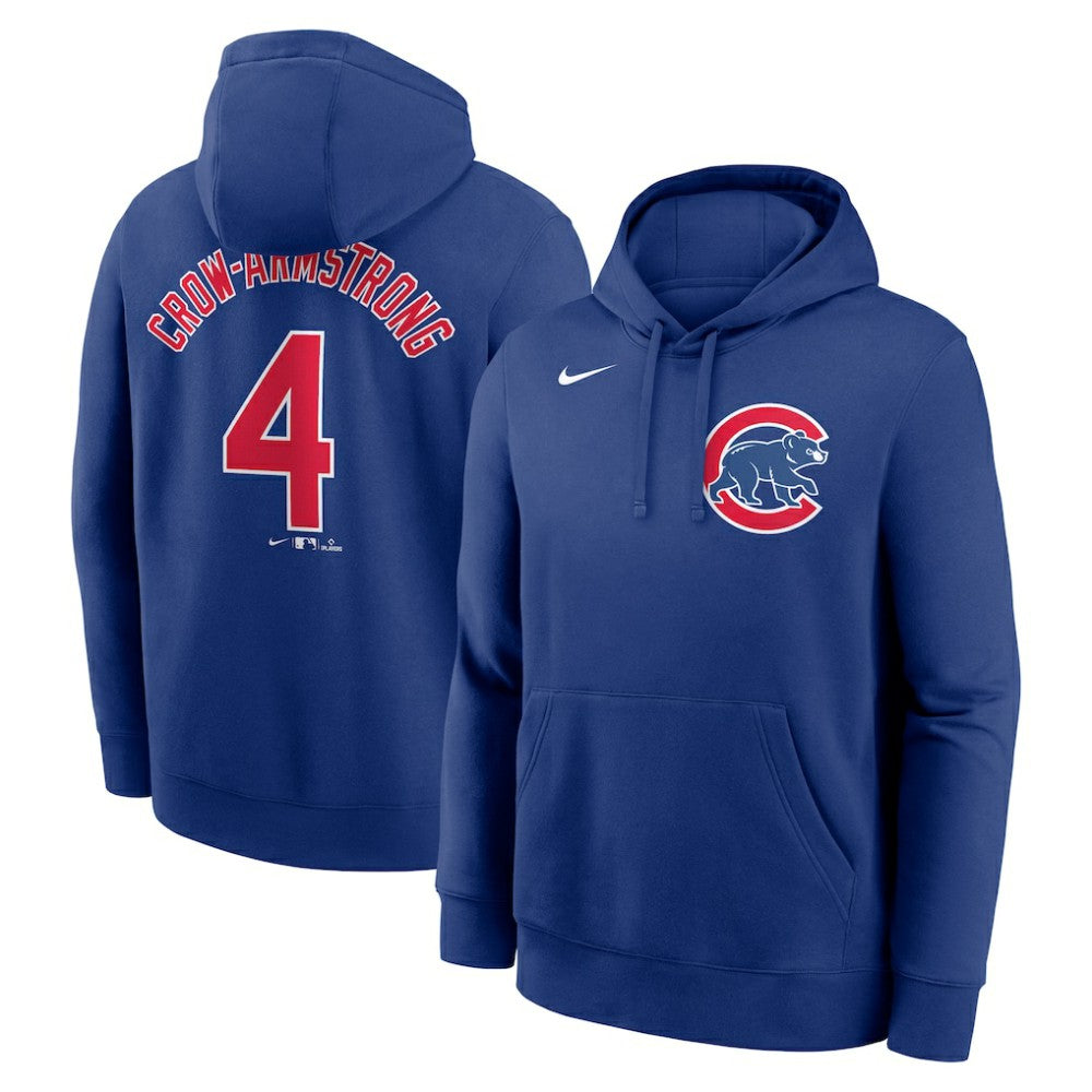 Pete Crow-Armstrong Chicago Cubs Nike Player Name & Number Club Fleece Pullover Hoodie for sale