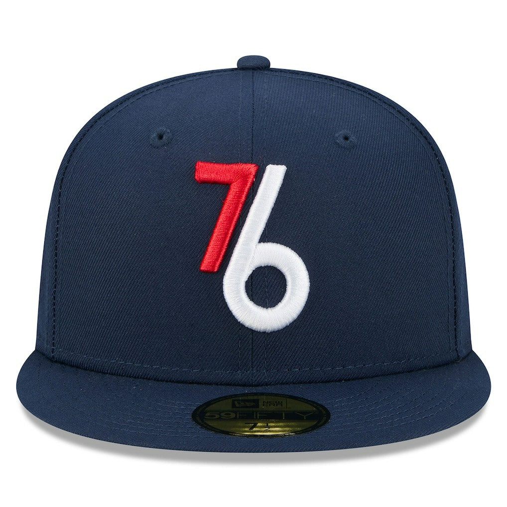 New Era - Philadelphia 76ers 2025/26 City Edition Alternate 59FIFTY Fitted Hat - Navy