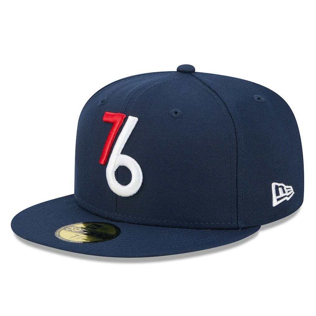 New Era - Philadelphia 76ers 2025/26 City Edition Alternate 59FIFTY Fitted Hat - Navy