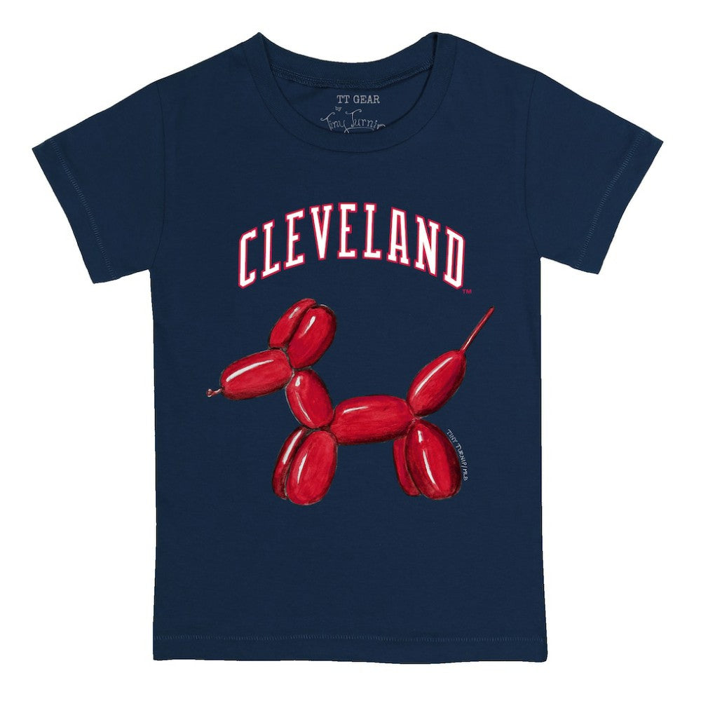 Cleveland Guardians Tiny Turnip Youth Balloon Dog T-Shirt Lifestyle