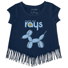 Tampa Bay Rays Tiny Turnip Girls Youth Balloon Dog Fringe T-Shirt Near Me