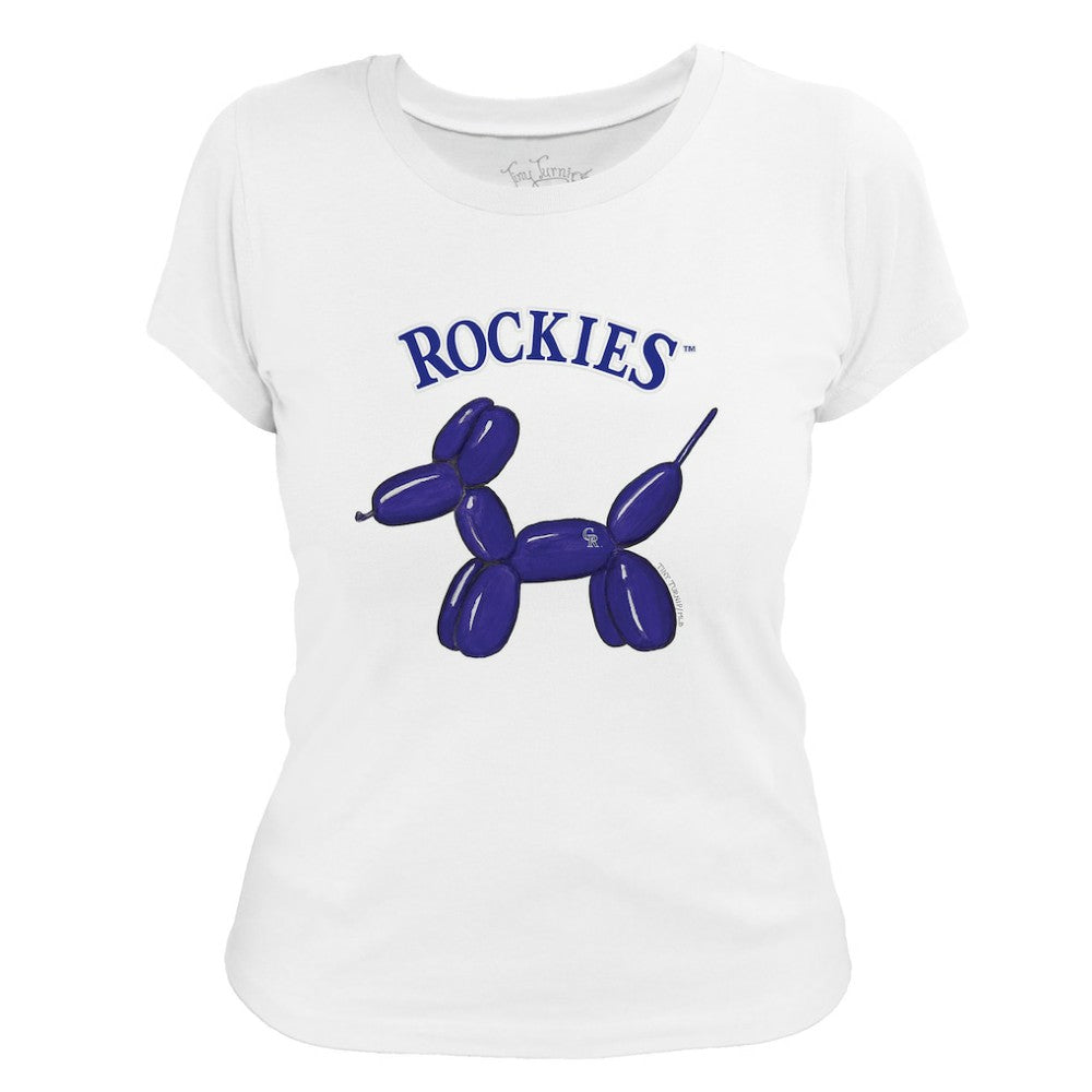 Colorado Rockies Tiny Turnip Women's Balloon Dog T-Shirt for sale