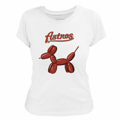 Houston Astros Tiny Turnip Women's Balloon Dog T-Shirt discount