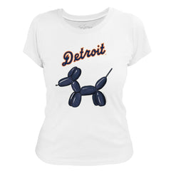 Detroit Tigers Tiny Turnip Women's Balloon Dog T-Shirt Online