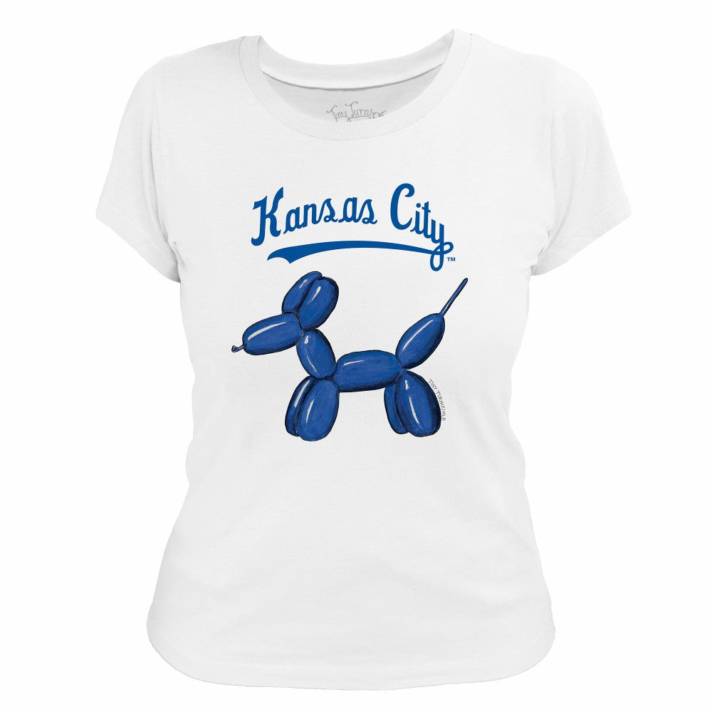Kansas City Royals Tiny Turnip Women's Balloon Dog T-Shirt On Sale
