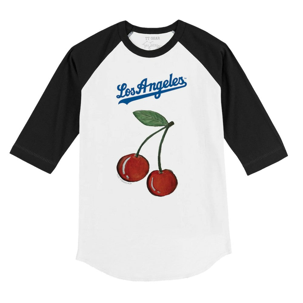 Los Angeles Dodgers Tiny Turnip Youth Cherries 3/4-Sleeve Raglan Baseball T-Shirt Online