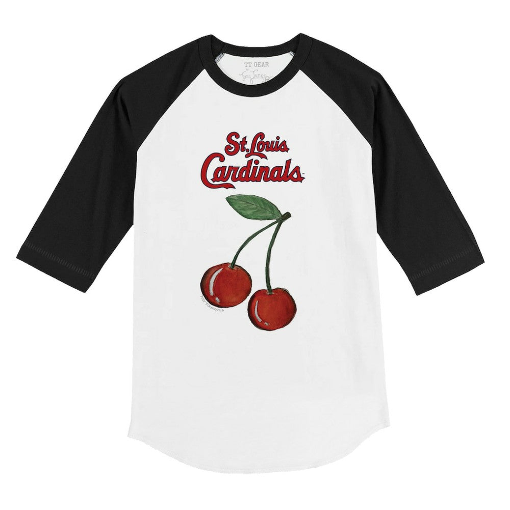 St. Louis Cardinals Tiny Turnip Youth Cherries 3/4-Sleeve Raglan Baseball T-Shirt Online
