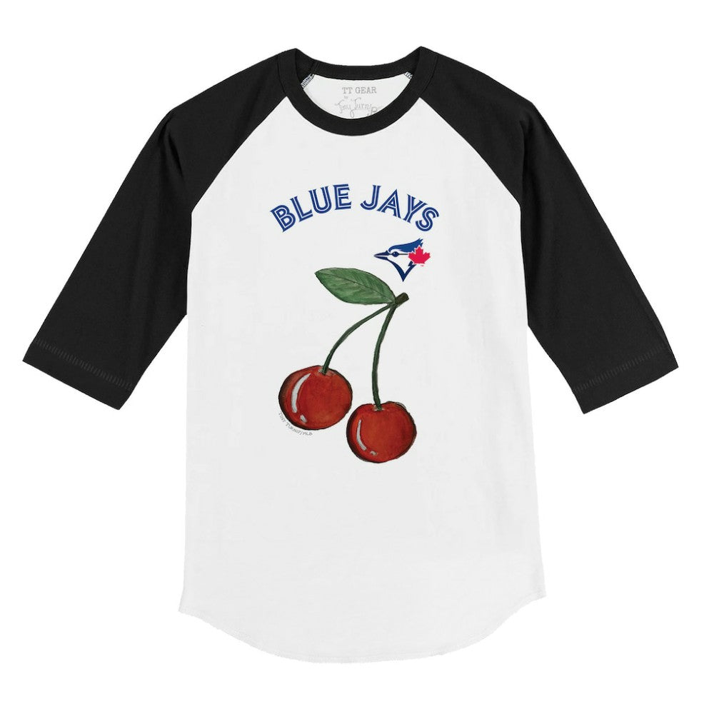 Toronto Blue Jays Tiny Turnip Youth Cherries 3/4-Sleeve Raglan Baseball T-Shirt Online