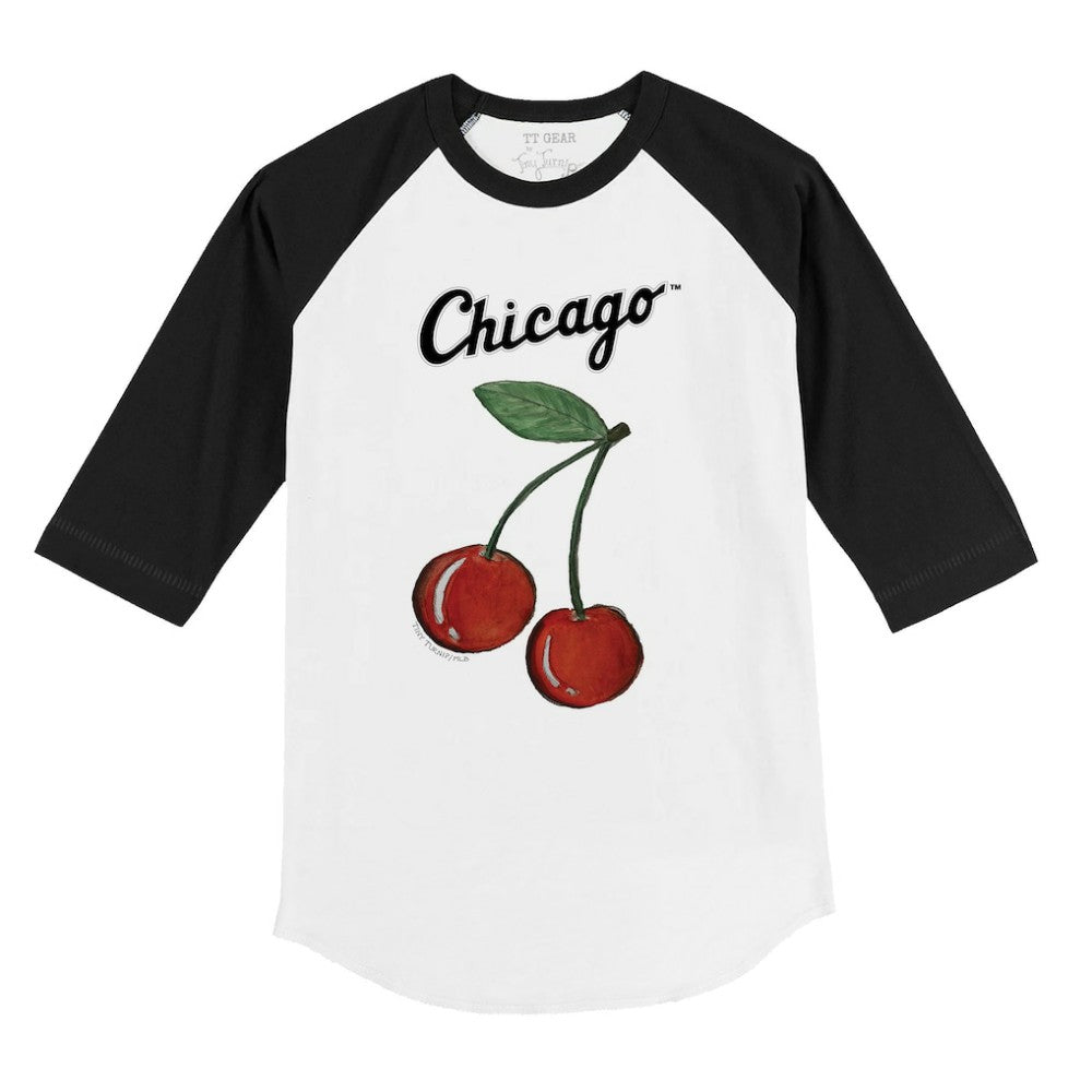 Chicago White Sox Tiny Turnip Youth Cherries 3/4-Sleeve Raglan Baseball T-Shirt On Sale
